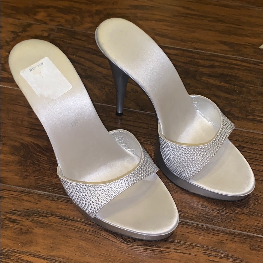 Celine silver heels